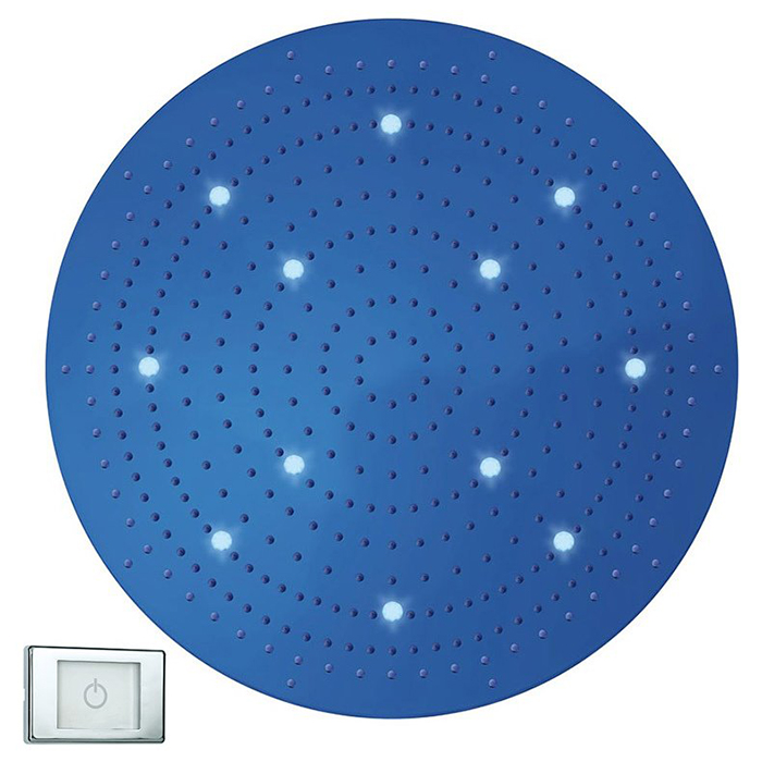 BOSSINI DREAM-XL OK Верхний душ Ø 1000 мм, с 12 LED RGB, блок питания/управления, Cromoterapia, цвет: хром