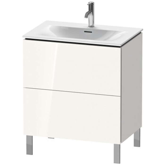 Duravit L-Cube База напольная 72x48.1x70.4см с раковиной, 2 ящика, цвет: глянцевый белый