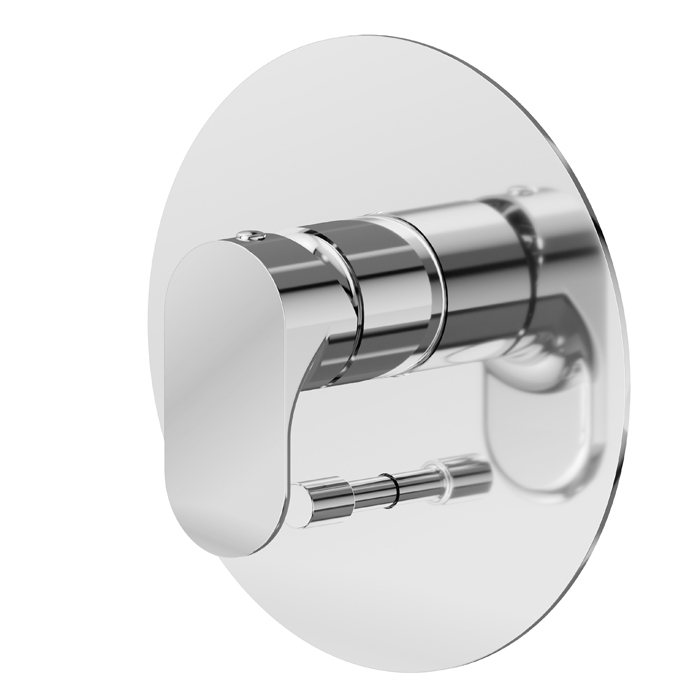 Newform Linfa II Смеситель для душа, встраиваемый, авто переключатель на 2 потока, внешняя часть, цвет: хром