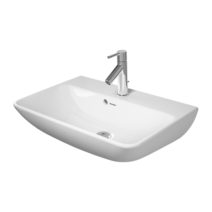 Duravit ME by Starc Раковина подвесная 60х40м, с переливом, с площадкой, с 1 отв., цвет: белый