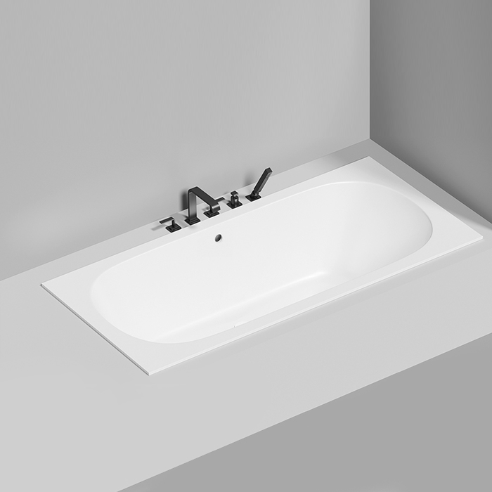 Salini Ornella Axis 190 Встраиваемая ванна 190х90х60см, прямоугольная, материал: S-Sense, цвет: белый глянцевый