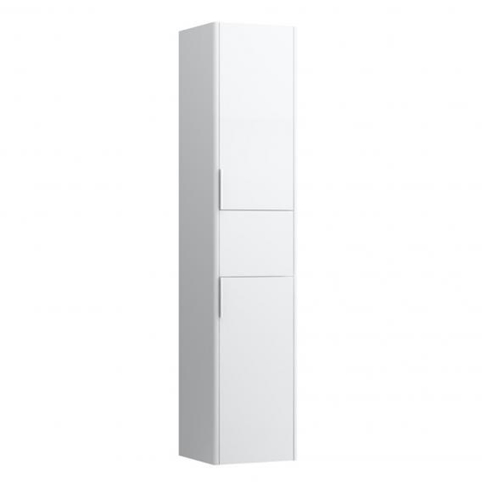 Laufen Base Шкаф высокий 165х35x33.5см., 2 дверцы, петли справа, 1 ящик, 4 стекл. полки, цвет: белый глянцевый
