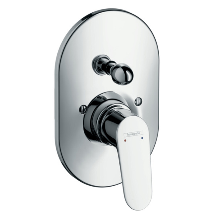 Hansgrohe Focus Смеситель для ванны однорычажный, встраиваемый, внешняя часть, цвет: хром