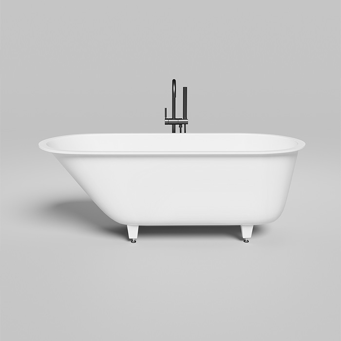 Salini Ornella KIT Встраиваемая ванна 170х80х60см, овальная, материал: S-Sense, цвет: глянцевый белый