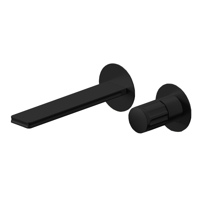 Newform Ionika Смесителя для ванны, на 2 отв, излив: 20.9см., цвет: черный матовый