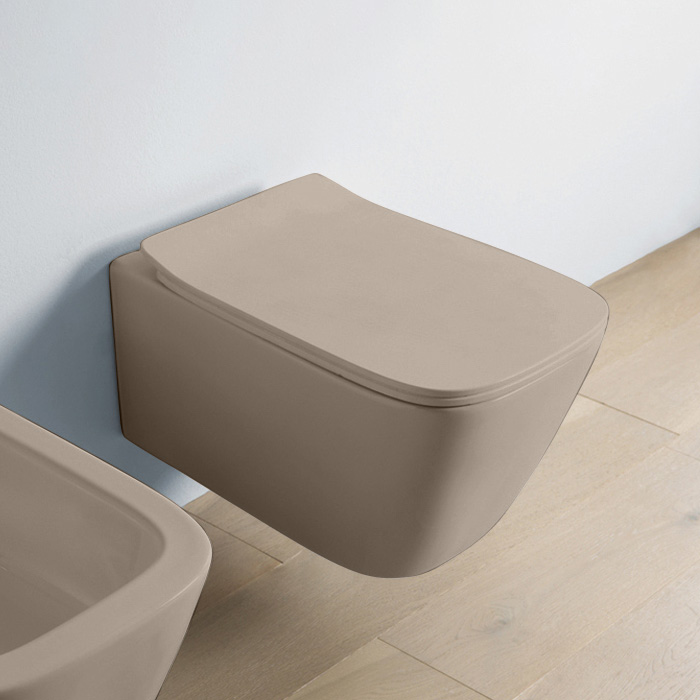 Artceram A16 Унитаз подвесной, 52,5х36см, безободковый, с крепежом, цвет: matera