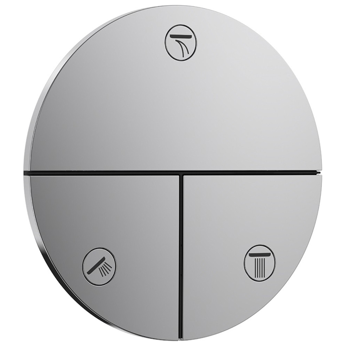 Hansgrohe ShowerSelect S Переключатель потоков для ванны/душа, на 3 источника, цвет: хром