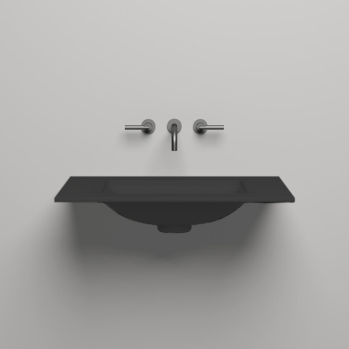 Salini Столешница 80х50х1.5 cм, из материалов S-Stone, цвет: RAL 9011