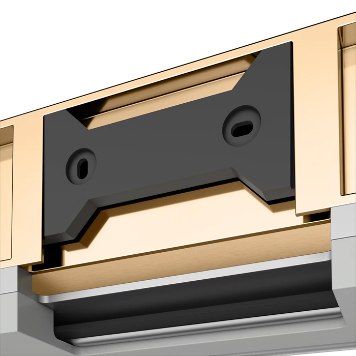 Keuco Edition 11 Полочка для душа со стеклоочистителем, подвесная, цвет: brushed brass/aluminium