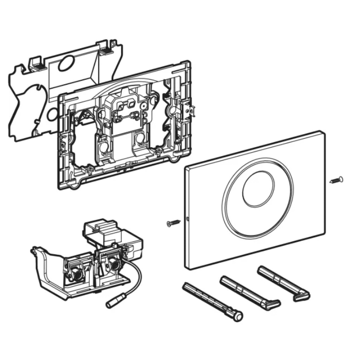Geberit Sigma10 Клавиша для унитаза, с системой управления смывом, электронная, цвет: нержавеющая сталь