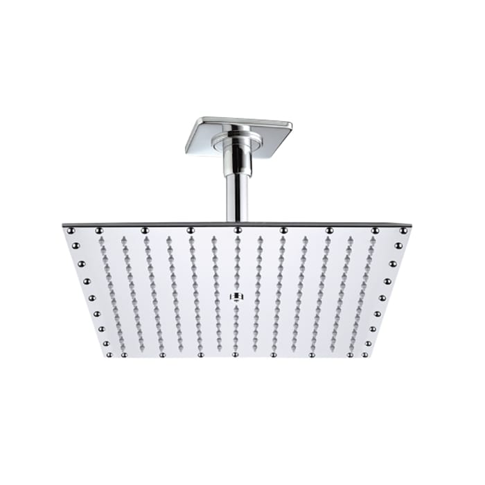 BOSSINI PARIS-RECTANGULAR Верхний душ 400 x 400 мм - потолочный кронштейн 150 мм, цвет: хром