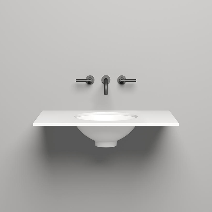 Salini Столешница 80х50х1.5 cм, из материалов S-Stone, цвет: белый матовый