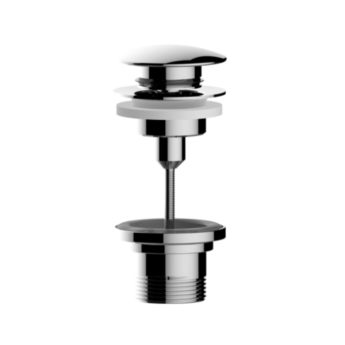 Bossini Gillo Донный клапан для раковины, клик-клак, 1” 1/4, цвет: хром