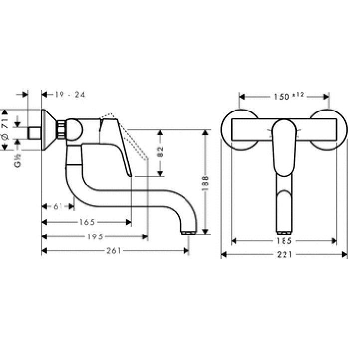 Hansgrohe Focus, Смеситель для кухни, Цвет: хром