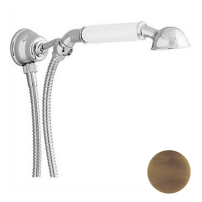 CISAL Arcana Toscana Душевой гарнитур:ручная лейка,шланг 120 см,вывод с держателем, цвет: бронза