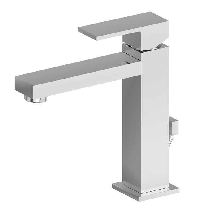 Newform Ergo Q Смеситель для раковины, 1 отв., с донным клапаном Xl, цвет: хром