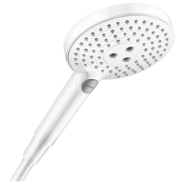 Hansgrohe Raindance Select S Ручной душ 120, 3jet, PowderRain, Rain, Whirl, цвет: белый матовый