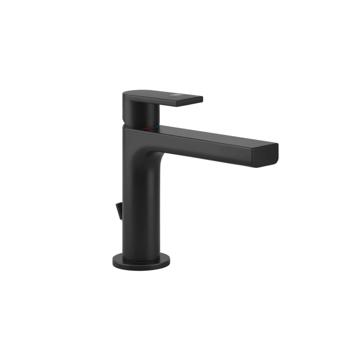 Gessi Emporio Via manzoni Смеситель для раковины, на 1 отв, с донным клапаном, цвет: Black XL