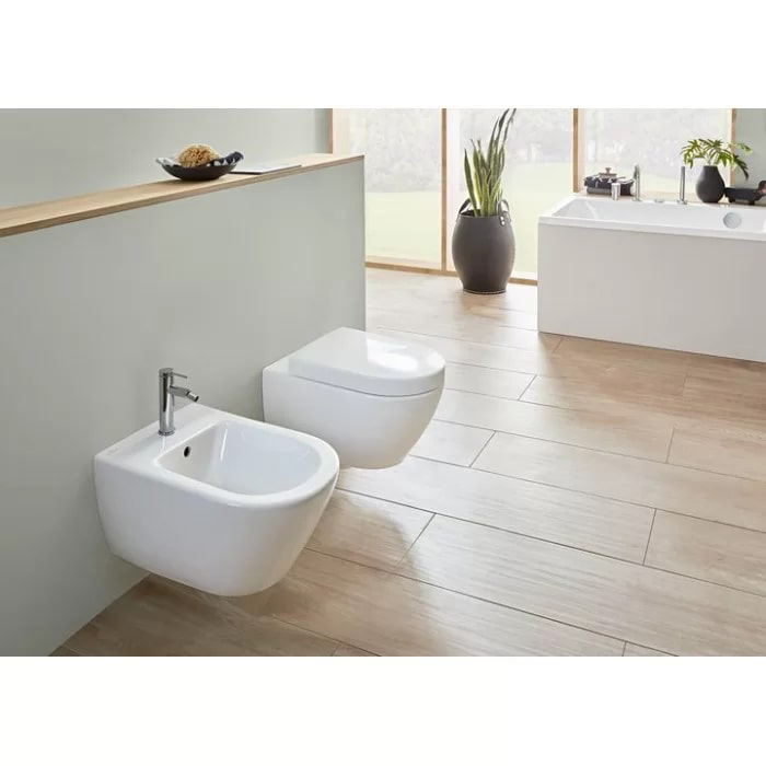 Villeroy&Boch Subway 2.0 Биде подвесное 37.5х56.5х28см., 1 отв., цвет: альпийский белый