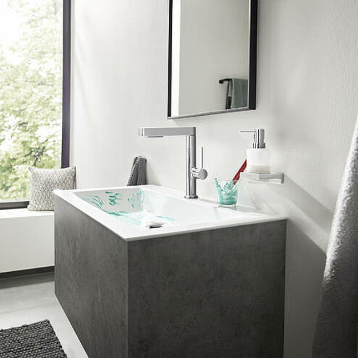 Hansgrohe Finoris Смеситель для раковины, 1 отв., с донным клапаном Push-Open, цвет: хром