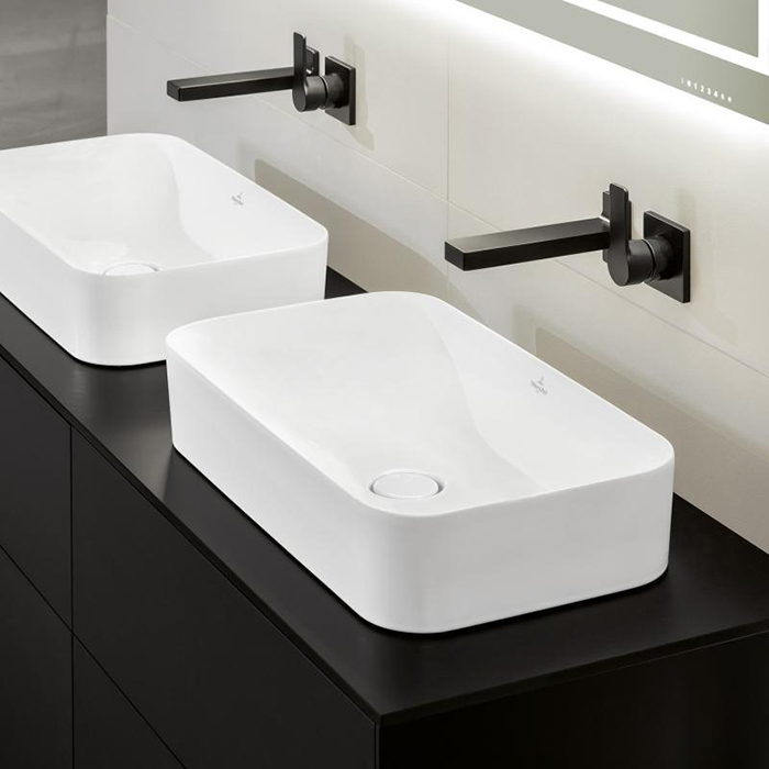 Villeroy&Boch Finion Раковина накладная 60х35х11.5см., без отв., CeramicPlus, цвет: белый