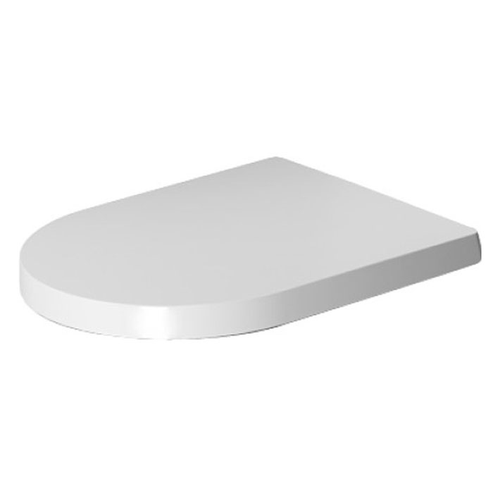 Duravit Me by Starck Сиденье для унитаза укороченного, цвет: белый, петли нерж сталь, микролифт 