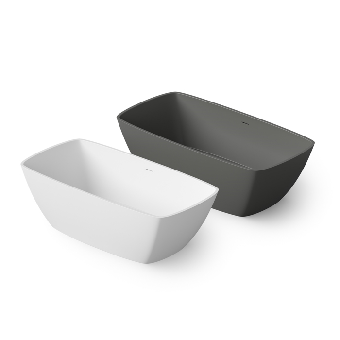 Dea Design Modern Ванна 170х85х54см., отдельностоящая, Solid Surface, цвет: White №18