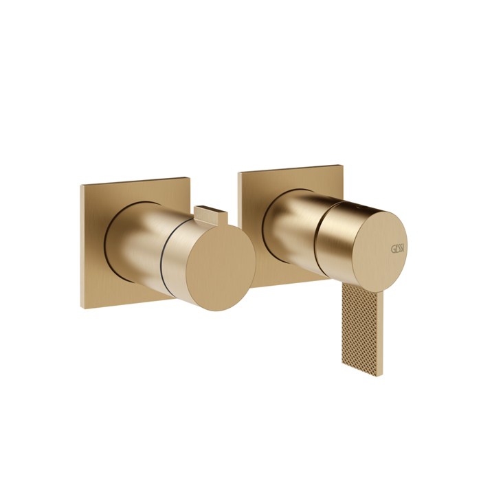 Gessi Inverso Diamantato Смеситель для душа, настенный, цвет: Warm Bronze Br PVD