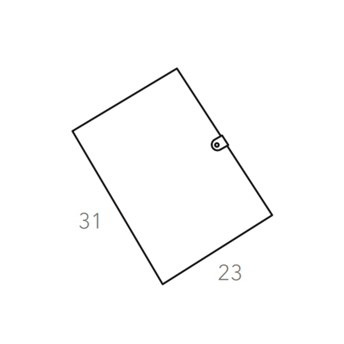 ADJ Папка для бумаг А4, 23x31 см., цвет: белый/панна котта