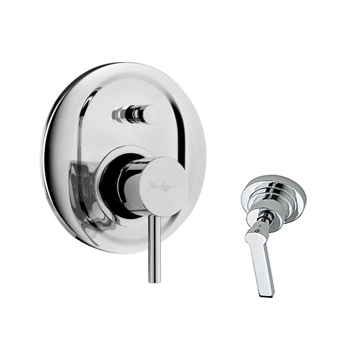 Nicolazzi Mac Kinley 05 Смеситель для душа, встраиваемый, с переключателем, цвет: хром