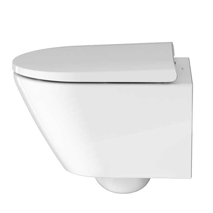 Duravit D-Code Унитаз 37х48см., подвесной, безободковый, с сиденьем микролифт, цвет: белый глянцевый