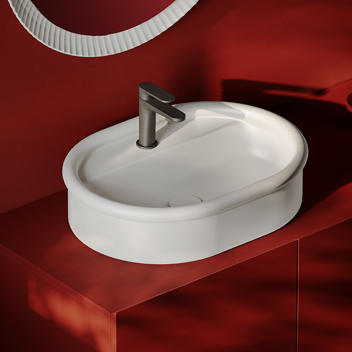 Artceram Brera Раковина 60х45х15.5см., накладная, без отв., цвет: белый глянцевый