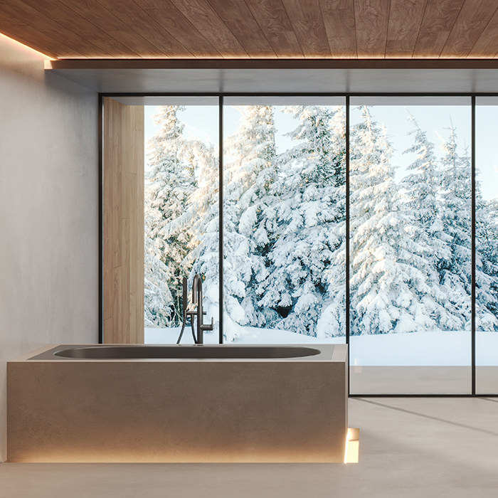 Dea Design Ease Ванна 170х75хh58cм., встраиваемая, в комплекте ножки, интегр.слив/перелив в цвет ванны цвет grey brown