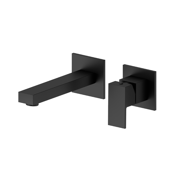 Newform Ergo Q Смеситель для раковины, встраиваемый, внешняя часть, цвет: черный матовый