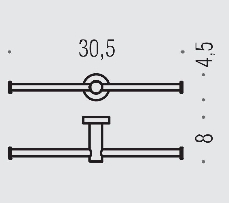 Colombo Plus Держатель для туалетной бумаги, двойной, цвет: хром