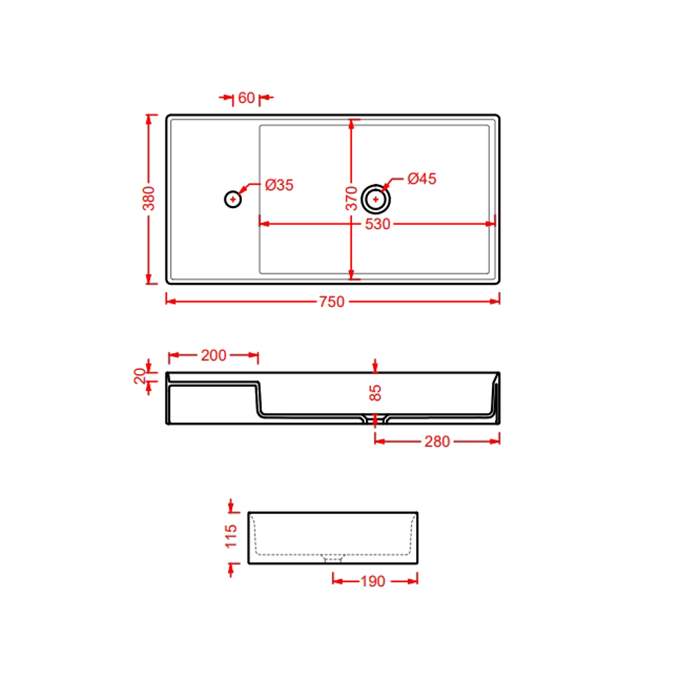 ArtCeram Scalino Раковина накладная,75х38хh11,5см, 1 отв под смеситель, без перелива, цвет: giallo zinco