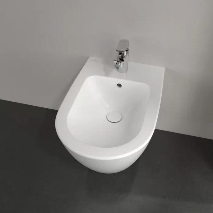 Villeroy&Boch Subway 2.0 Биде подвесное 37.5х56.5х28см., 1 отв., цвет: альпийский белый