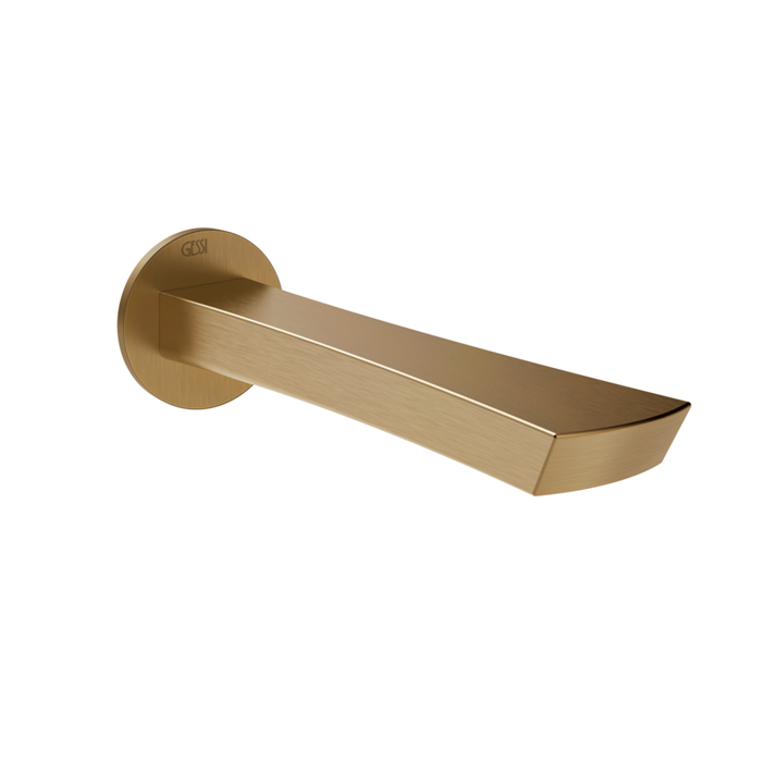 Gessi Ventaglio Излив для ванны настенный, цвет Warm Bronze Br. PVD