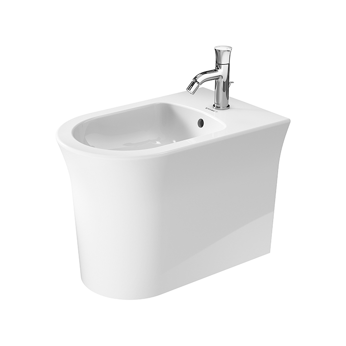 Duravit White Tulip Биде напольное 37x58х42 см, с переливом, с 1 отв., цвет: белый