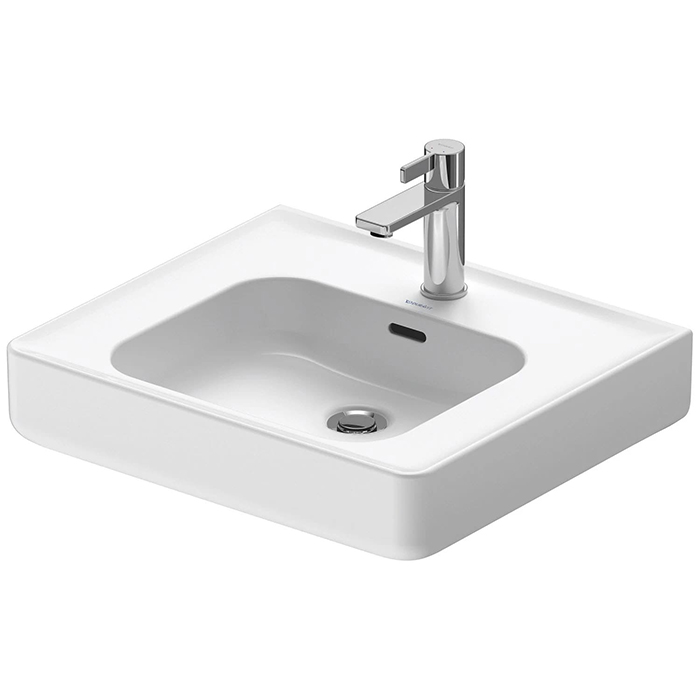 Duravit Soleil by Starck Раковина 55х48х14.5см., подвесная, 1 отв., с переливом, WonderGliss, цвет: белый