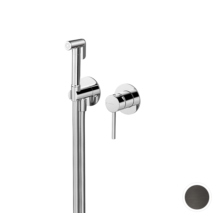 Newform Shut Off Гигиенический душ, внешняя часть, цвет: PVD brushed gun metal