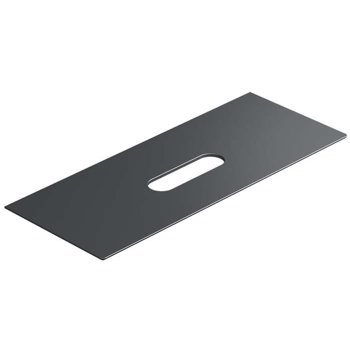 Catalano Столешница керамическая 125x50см, с отверстием , цвет: черный матовый