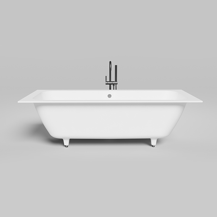 Salini Orlanda Axis Встраиваемая ванна на ножках 191х80х60см.,  "Up&Down", материал: S-Sense, цвет: белый матовый