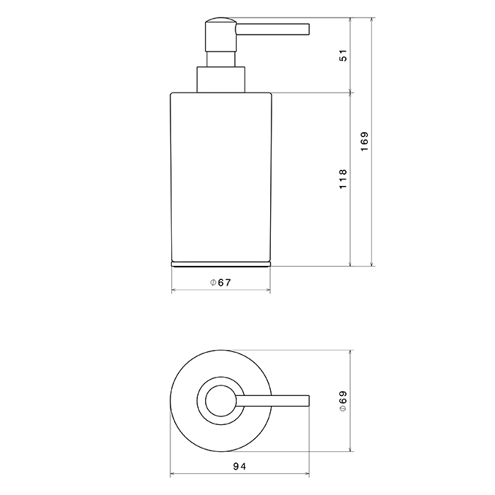 Newform XT Дозатор для мыла настольный, керамика белая, цвет: Copper Satin