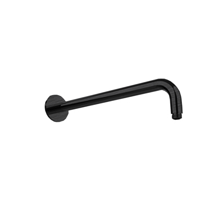 Almar Arms Кронштейн для верхнего душа, настенный 35см., с круглым отражателем, цвет: черный металл брашированный PVD