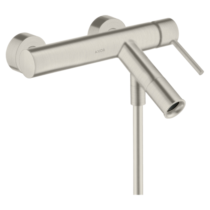 Axor Starck Смеситель для ванны , настенный, цвет: сталь