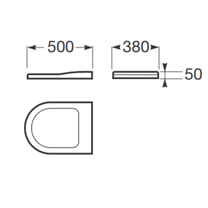 Armani Roca Baia Сиденье лакированное с механизмом плавного опускания, цвет: off-white