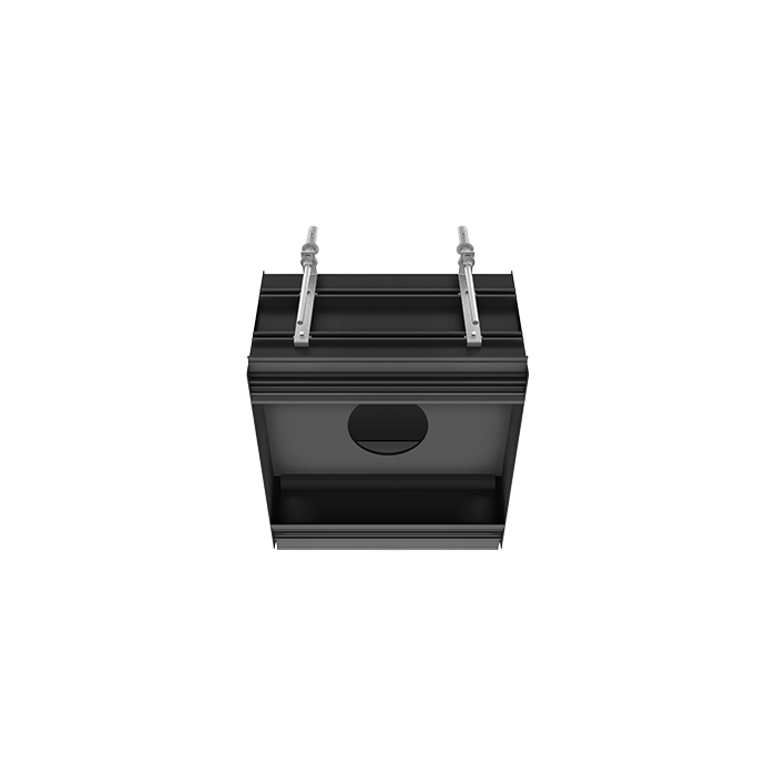 Gessi Binario Профиль линейный 250 мм, для 1 модуля, установка Easy-Fix, цвет: Black XL