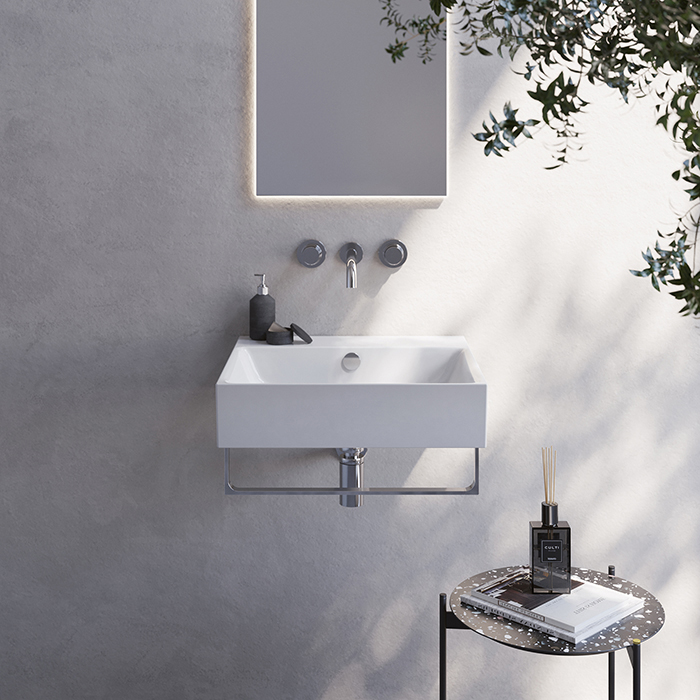 Catalano Premium Раковина 50х47см., подвесная, без отв., цвет: белый глянцевый