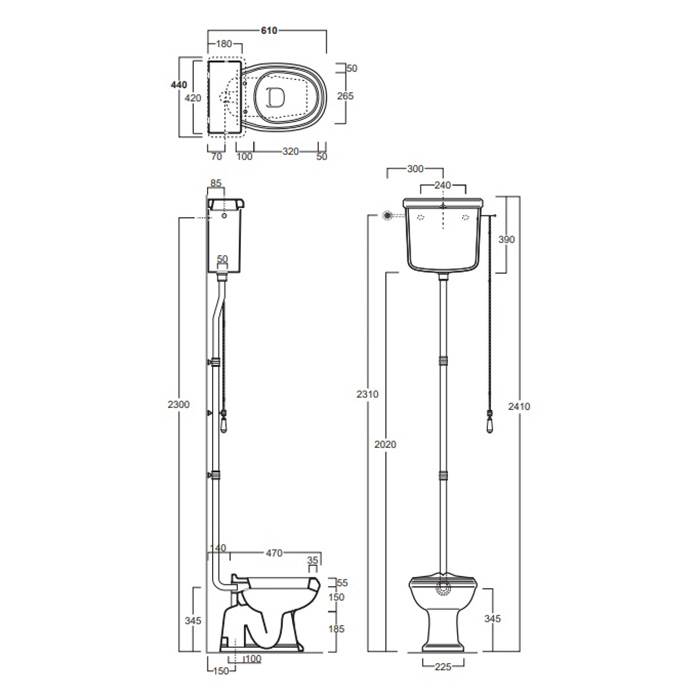 SIMAS Arcade Унитаз напольный, выпуск в пол, 36,5х55см, цвет: черный/хром